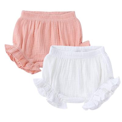 Детские тренировочные брюки из марли Baby Pumpkin 2 или летние розовые белые 70 [KISBINI] Одежда, верхние брюки, шаровары, шорты, брюки, нижнее белье, детали, хлопок,