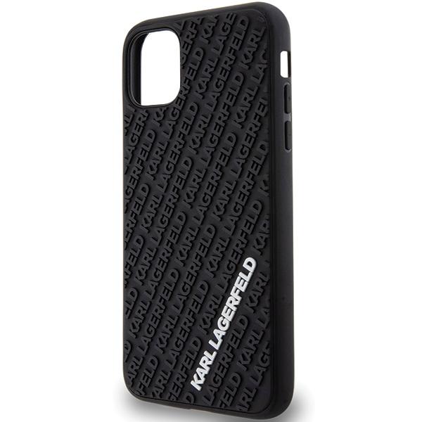 Karl Lagerfeld Klhcn613Dmkrlk Iphone 11 / Xr 6.1 Czarny/Black Hardcase 3D Rubber Multi Logo