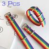 3 шт. нейлоновые радужные браслеты для лесбиянок, геев, бисексуалов, трансгендеров, для женщин, девушек, гордости, плетеные, мужские, парные, дружба, ювелирные изделия