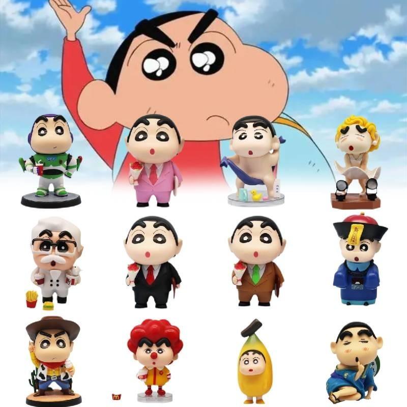 Cowboy Dicky New Crayon Shin-chan Gk Model Hand-made Decoration Pvc Material 15cm