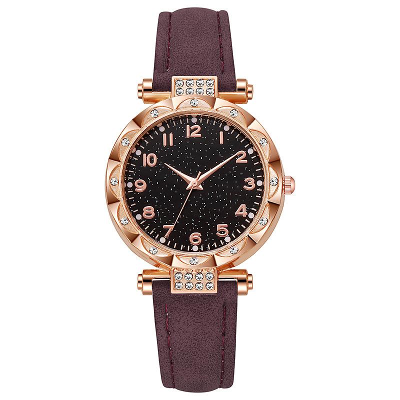 Ladies Watch Frosted Belt Ladies Watch Digital Luminous Student Electronic Quartz Watch Simple Fashion Watch