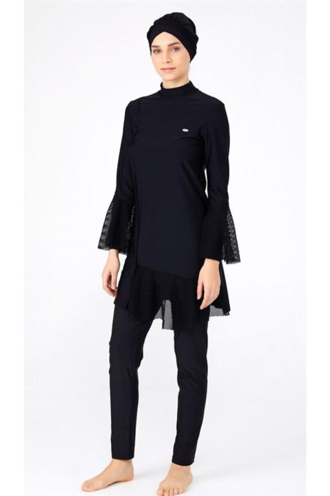 Женский Мусульманский Скромный Исламский Полный Чехол Буркини Пляжный Купальный Костюм Купальники Хиджаб Пляжная Одежда Купальник 