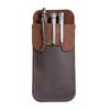 VIPERADE PJ22 Pocket Double Storage Pocket Protector for Tools and Leather Pen Holder Pen Pocket Protector for Lab and Pen Sleeves Protector, Men's