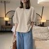 Womens V Neck Batwing Sleeve Solid Irregular Casual Loose Blouse Nonelastic