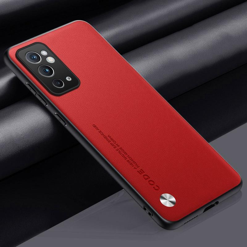 Luxury PU Leather Case For OnePlus 9RT 5G Back Cover Matte Silicone Shockproof Full Protection Phone Case For One Plus 9 RT 9RT