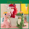 Dinosaur Plush Toy With Multicolor Flames For Kids Play And Comfort
