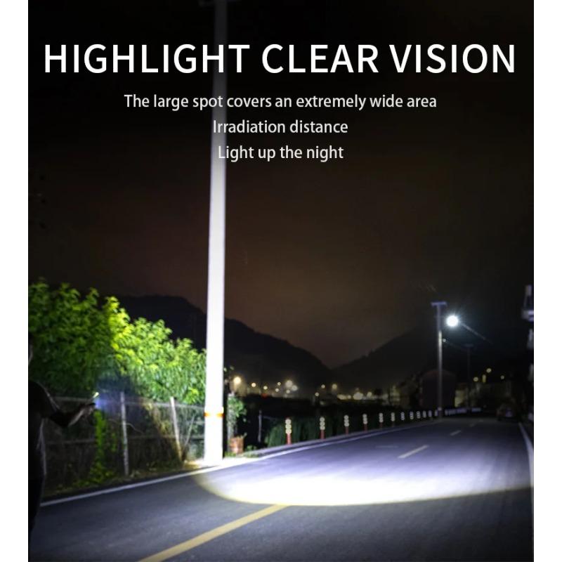 Mini Portable Flashlight with Multiple Lighting Modes, Switchable and Supports USB Charging, Suitable for Outdoor Lighting, Fishing, Patrol, and Work