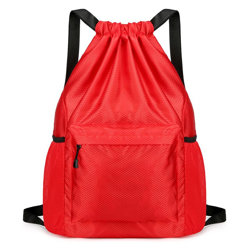 Мужской спортивный рюкзак-мешок для баскетбола - Большая вместимость, водоотталкивающий, с принтом логотипа