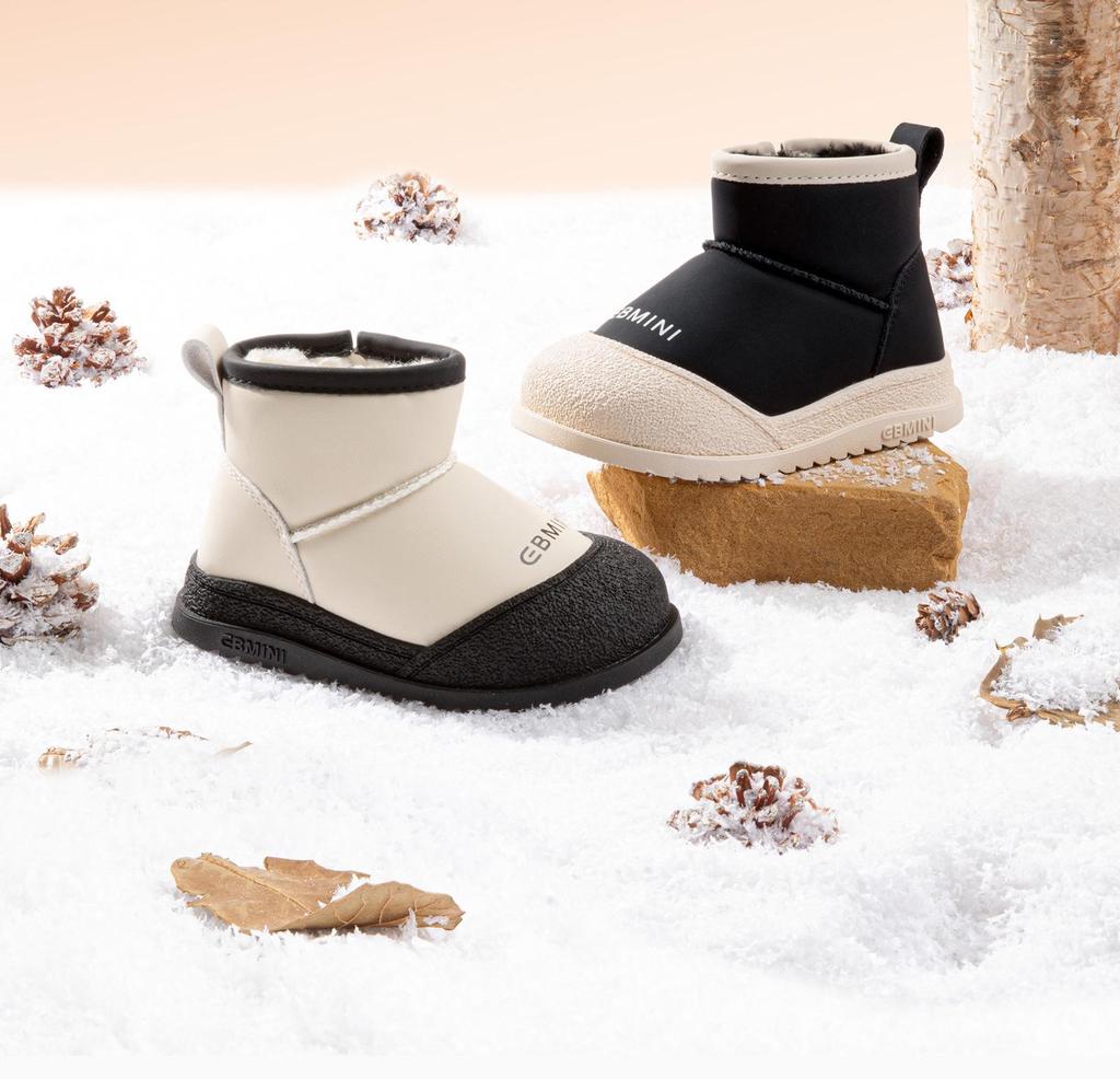 Зимние нескользящие хлопковые ботинки Yingbeimini для детей с бархатной подкладкой