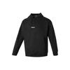 Solid Color Outdoor Sports Loose Casual Pullover Knit Sweatshirt Men Sweatshirt Black A5VRD-001