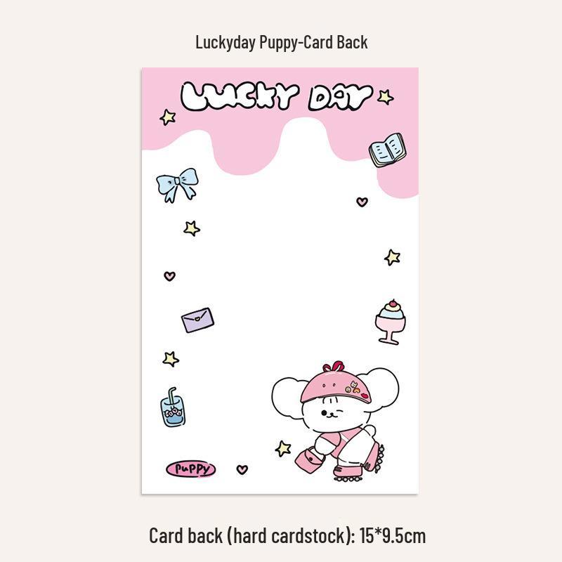 Самоклеящийся милый набор пакетиков для упаковки карточек для маленьких карточек