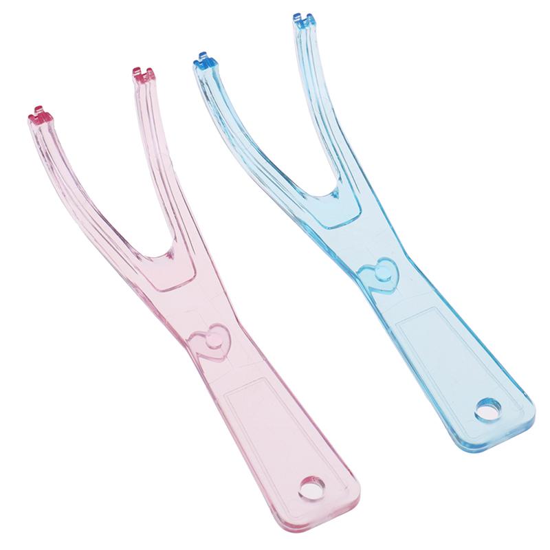 1 шт. Держатель зубной нити Оральные зубочистки Уход за зубами Стоматологический Удобный Чистка зубов