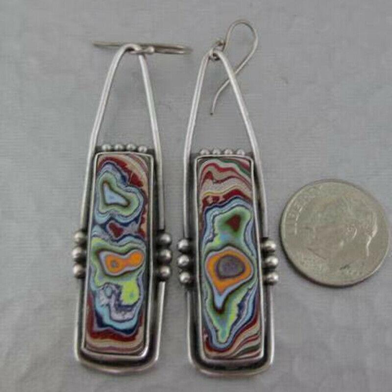 Серьги в стиле Bohemia Paint для женщин, серьги-крючки, ювелирные изделия ADM