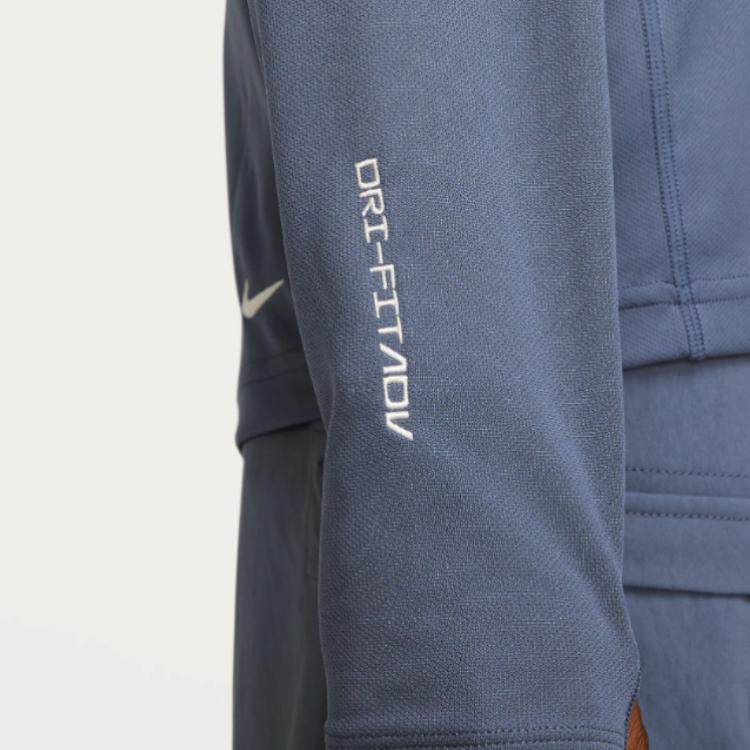 Nike Мужская толстовка с капюшоном ACG Dri-FIT ADV Lava Tree с вышитым логотипом, синяя DX6967-491