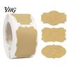 Eco Friendly Paper Labels for Bottles Blank Label Stickers, Self?Adhesive Gift Tag Stickers 250 Per Roll, Assorted Office Organization Sticker