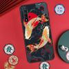 Китайские рыбы кои для Huawei Nova Y60 Y70 Y90 Y72 Y73 Y61 Y91 7i 8i 11i 12i 12s 9 10 SE P20 P30 P40 Lite Чехол