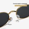 Y2k Rhinestone Sunglasses Bling Anti-Blue Light Spectacles Convenient Oval Women Sunglasses  Travel
