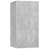 6 piece TV cabinet set concrete grey particleboard