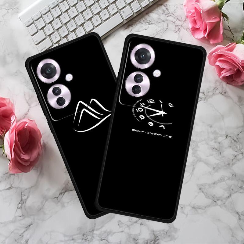 Черный мягкий чехол из ТПУ для Reno 11F F25 Pro 5G, простой дизайн с линиями