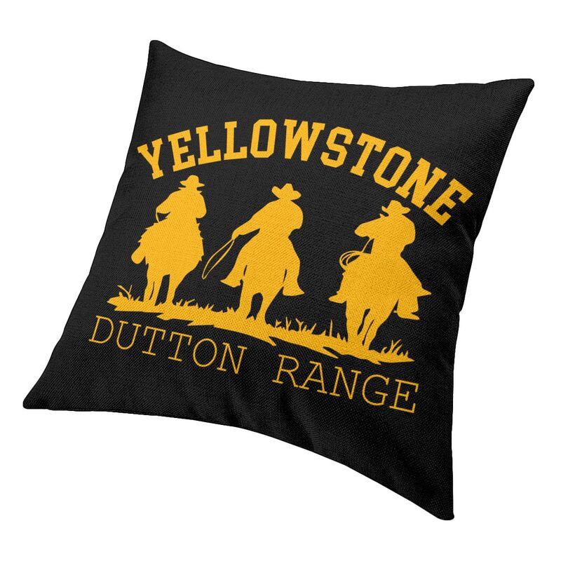 Роскошный чехол для подушки Йеллоустоун 45x45 см, полиэстер Даттон Ранчо, наволочка для дивана, стула, квадратная наволочка, декоративная домашняя наволочка