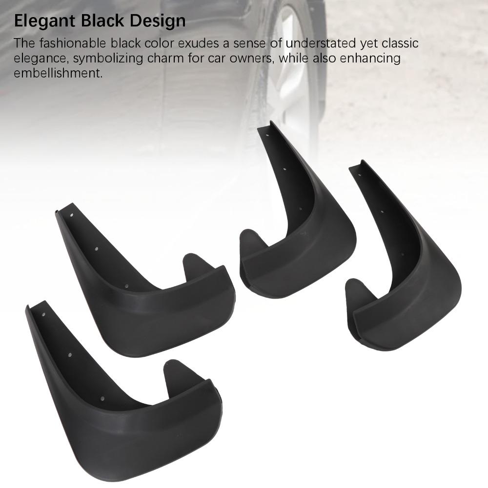 4PCS PP Anti Splash Guards Universal Wheel Mud Flaps Practical Mud Flaps Set Vehicle Body Care