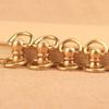 3 шт., винтажные латунные брелоки с двойным вращением, удобные крючки-защелки