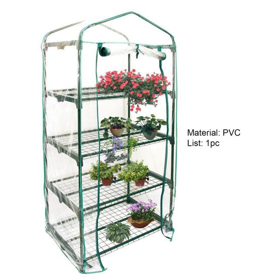 Крышка для теплицы Прозрачная легкая сборка из ПВХ на роликовой молнии Дизайн Крышка для тепличного растения для сада