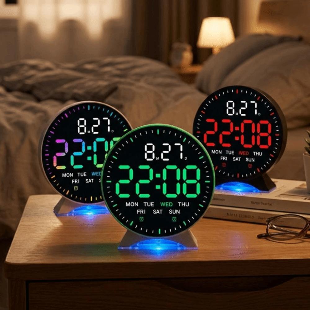 Date Week Electronic Clock High-definition Bedside Clock LED Digital Alarm Clock  Bedroom
