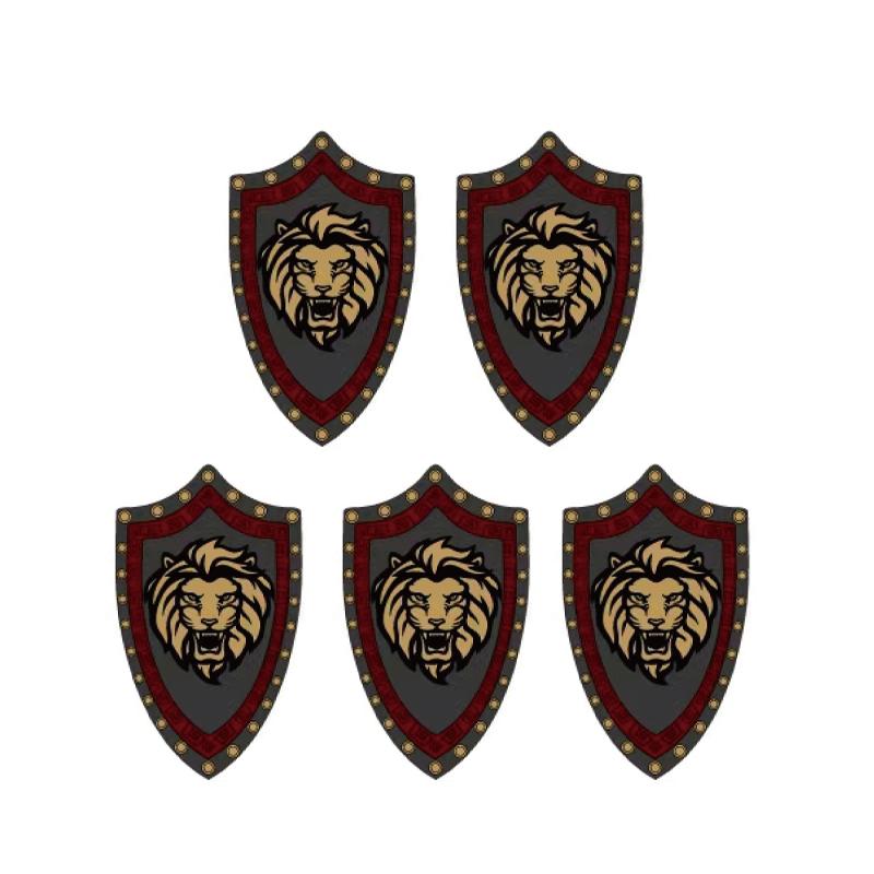 Средневековая Военная Война Армия Замок Рыцарь Солдат Фигурки Строительные Блоки Оружие Плащ Шлем Наплечник Флаг Воин Щит