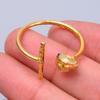 Эфиопский опал камень позолоченное новое гальванопластическое элегантное кольцо вечности ювелирное изделие V-61