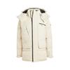 Warm Removable Hood Long Sleeve Down Jacket Men Jacket Beige JM4614