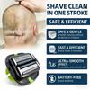 Men'S Convenient Multi-Blade Shaver Effortless Bald Head & Body Hair Grooming For Unisex Washable Shave Clean In One Strok