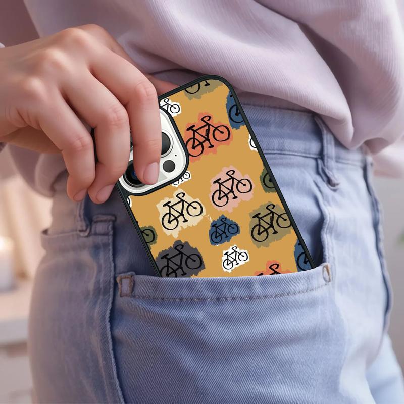 Bike Pattern Phone Case For iPhone 17 Air 15 16e 14 13 Pro Max Coque 12 11 Pro Max PLUS cover