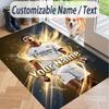 Custom Text Printed Rug Jude Bellingham Non Slip Floor Carpet For Home Room Decor