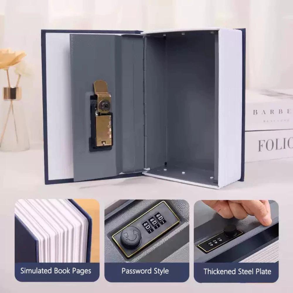 Hollow Book Book Money Box Metal Secret Safe Secret Storage Cash Coin Storage Box Jewelry Safe