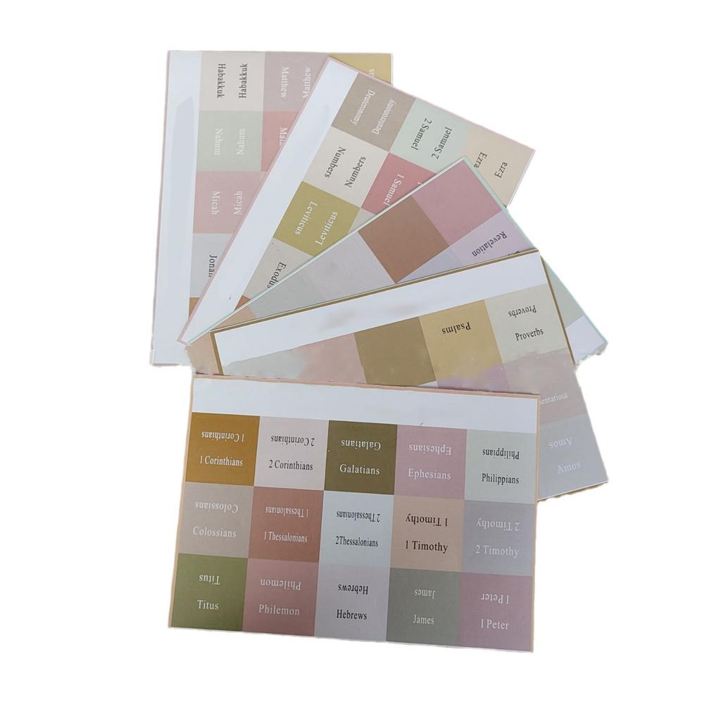 Bible Tabs Clear Large Print Tear Resistant Self Adhesive Bible Index Tabs Stickers Bible Bo