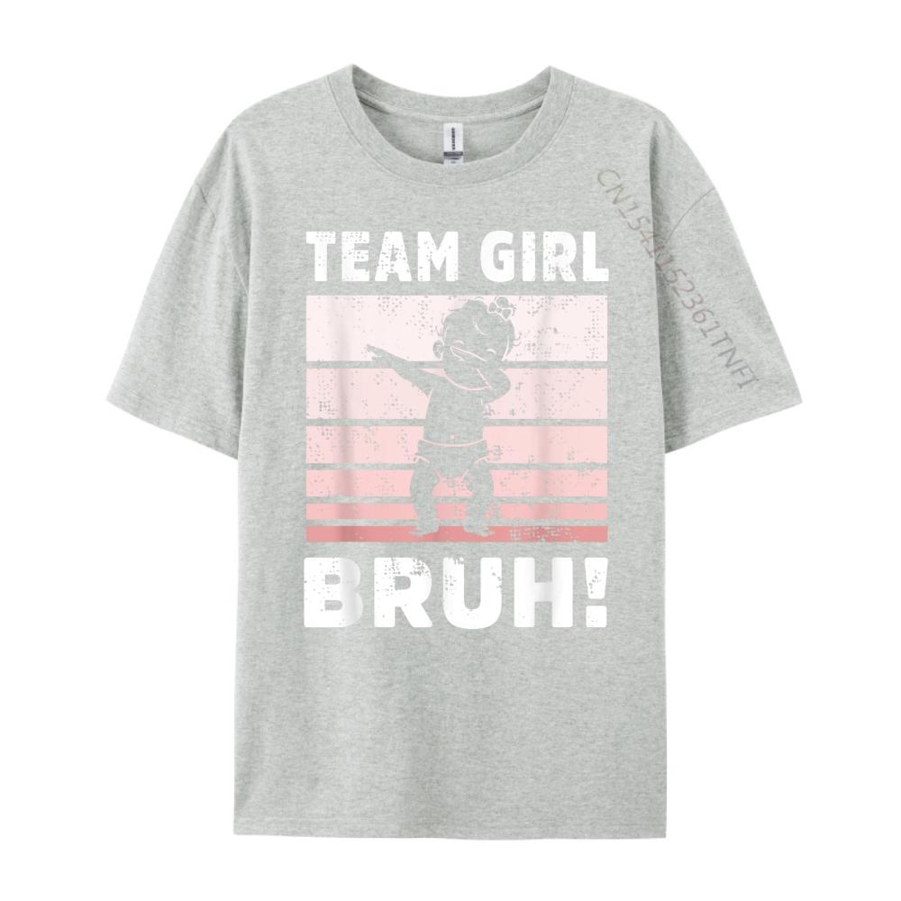 Family Team Girl Bruh Gender Reveal Party Announceunisext Cotton Graphic Tees Long Sleeve Tshirt Unisex Designer Clothes