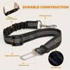 1pcs Pet supplies, car seat belts, dog leashes, retractable cushioning, elastic reflective safety ropes, dog leashes