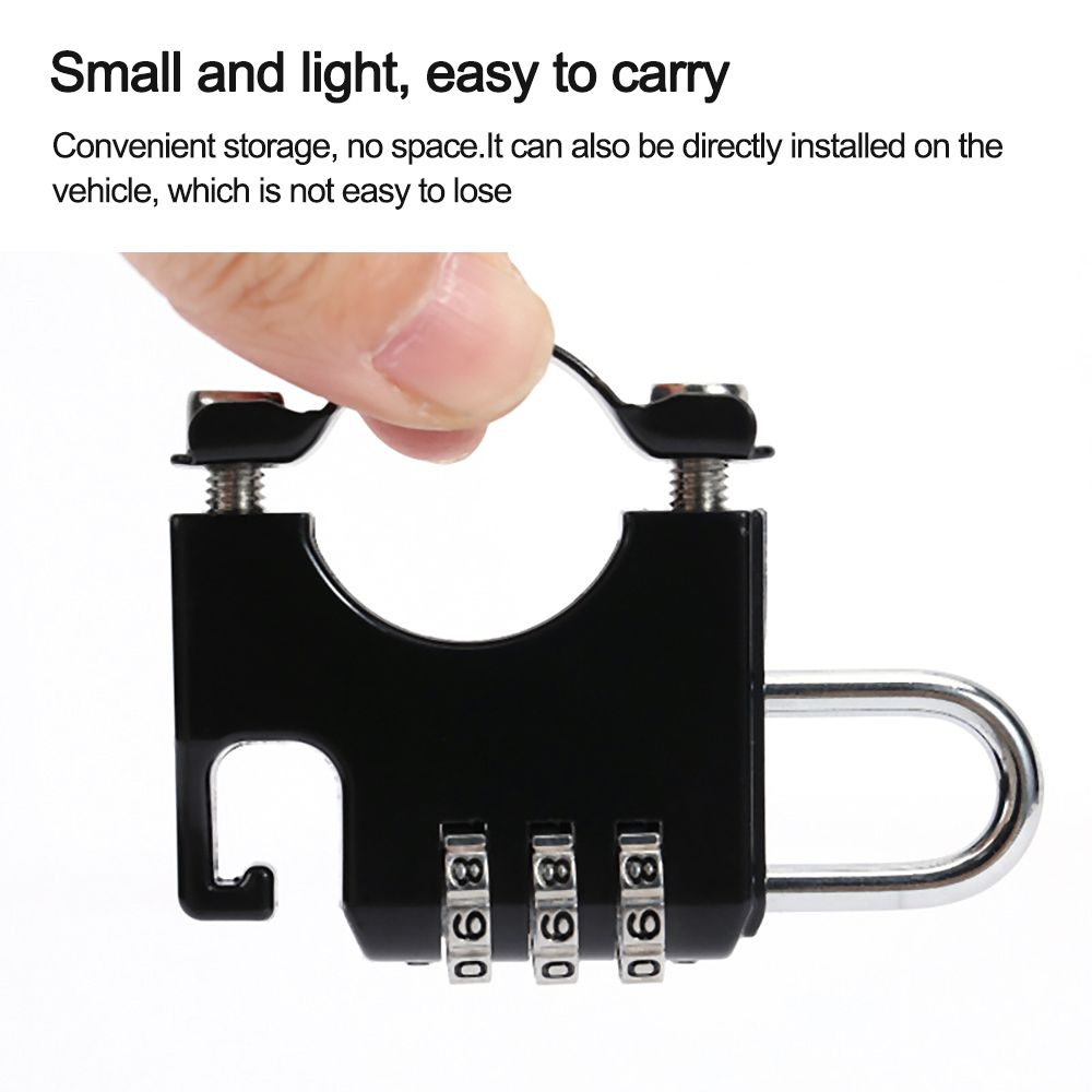 Fixed Helmet Password Lock E-Bike Motorcycle Scooter Cycling Supplies Electric Bicycle Security