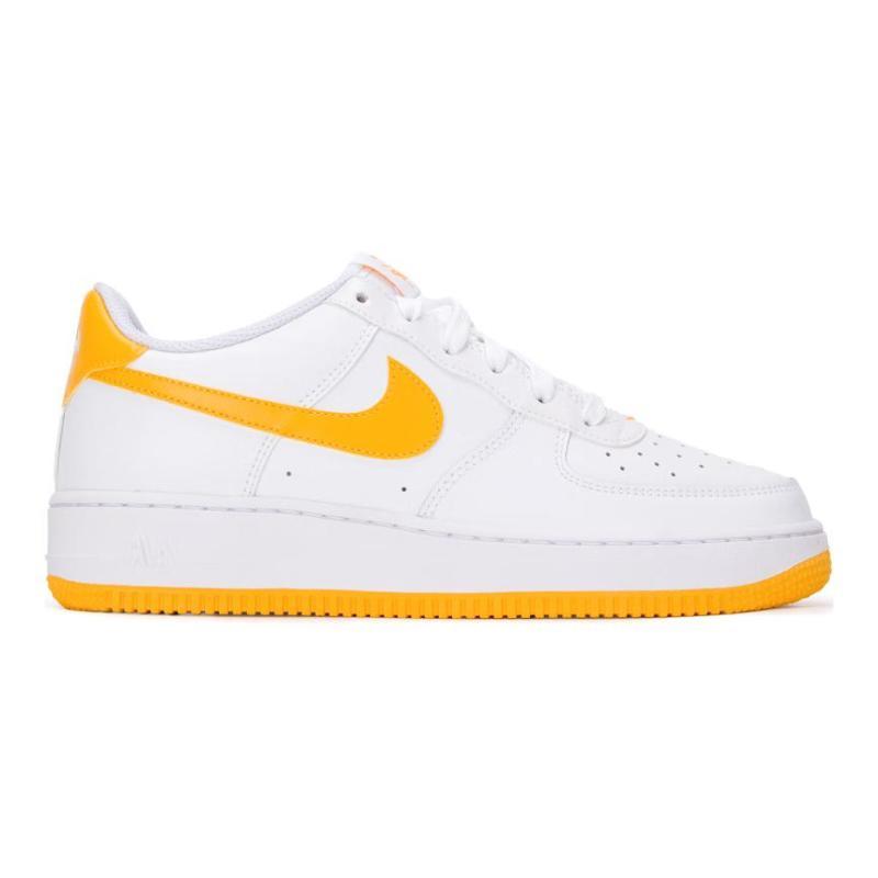 Nike Кроссовки для скейтбординга Air Force 1 Low top для детей Белые Желтые FV5948-109