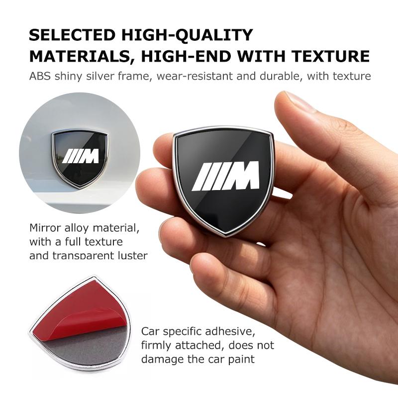 qznrv2 Car Body Logo Decoration Sticker 3D Stereo Alloy Modification For BMW Performance M E87 E30 E46 E28 F35 G20 E93 F20 X3 X