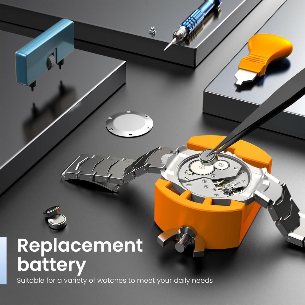JOREST Watch Watch Repair Watch Strap Adjustment and Replacement Watch Battery Replacement Watch Back Removal Tool Spring Bar Instruction Manual