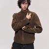 Lade Autumn "Modern Times" Retro Suede Stand Collar Harrington Jacket for Men and Women