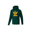 Adidas Мужская толстовка с капюшоном Originals Trefoil с большим логотипом, лесно-зеленая GR9960
