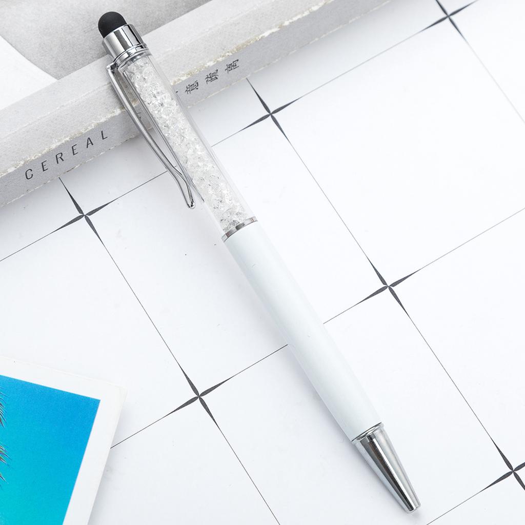 1 шт., хрустальная шариковая ручка, стилус, сенсорная ручка, канцелярские принадлежности для письма, офисные школьные принадлежности, вращающиеся металлические ручки для медсестер