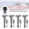 4X Катушки зажигания+Свечи зажигания UF311 Для Honda Accord CR-V Element 2.4L 2003-2007