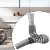 Drain Hose Hose Pipe PP + PVC 1Pcs Accessories Home Plastic Sink Strainer Water Drain 80cm Basin Extension Gray