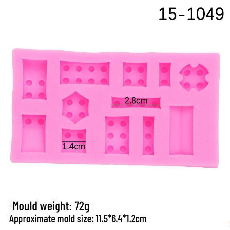 DIY Silicone Mold for Fondant, Lego Block Cake Decoration & Chocolate Ice Cube
