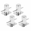 4PCS Cross Bit Bollard 316 Stainless Steel Boat Post Cross Deck Single Cross Bollard Mooring Cleat Bitt for Marine Yacht