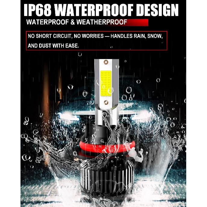 Compatible For 1997 1998 1999 2000 2001 2002 2003 Ford F150 F250 F350 F450 Light Bulbs, 9007 HB5 High Low Beam 9006/9145 Fog Lights, 6500K Light